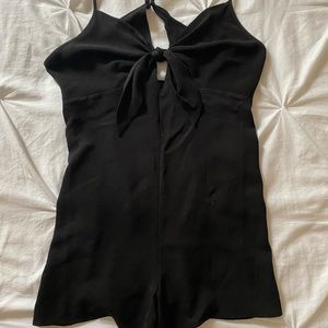 Forever 21 Black Tie Romper